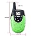 Radio Walkie Talkie Funny Gifts & Durable Outdoor Pretent Play Cool Audio Toys for Kids, Long Range Chargeable Two Way A7 Mini Walkie Talkies Radios Twin Pack (Green)