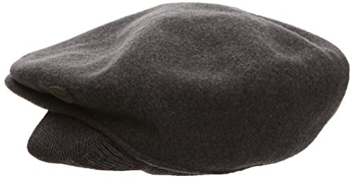 Kangol Wool 504 Cap With Earlaps- Dark Flannel, Small