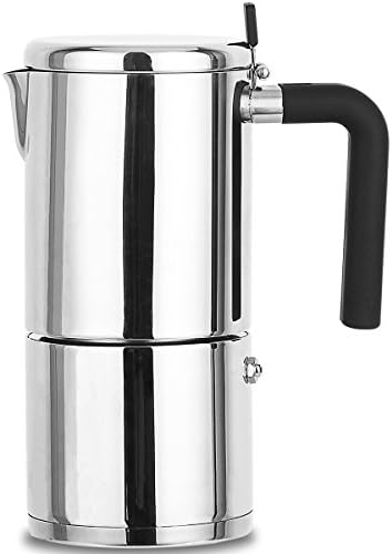 Stovetop Espresso Maker Stainless Steel 6 Cup XIHAO Silver Italian Moka Coffee Pot