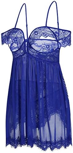 Babydoll Bodysuit,Sale💖New Women Lace Off-Shoulder Strapless Lingerie Underwear Back Split Nightdress