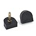 High Heel Tips Replacement Dowels (6 Pair) - Black, Large