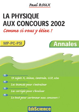 La  physique aux concours 2002