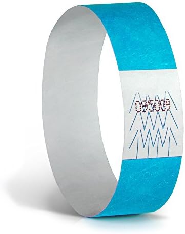 Concept Wristbands: Tyvek Wristband, 3/4", Neon Blue (Pack of 200)