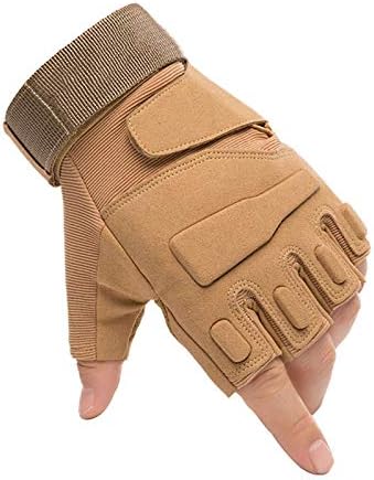 Tactical Gloves Outdoor Sports Mountaineering Riding Gloves Mans Half Finger Wear-Resistant Cut-Proof Hand Army Fan Gloves Womens