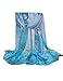 Zacoo Women's Long Soft Wrap Floral Shawl Chiffon Scarf