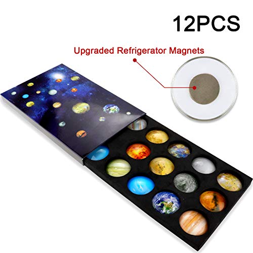 Ktdorns Planetary Fridge Magnets 12 Pack Refrigerator Magnets