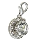 Pro Jewelry Clip-on "Cup and Saucer" Charm Dangling