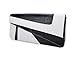 Deshiny White Black Serpentine Leather Clutch Bag