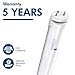 Hyperikon T8 T12 LED Bulbs 4 Foot, 40 Watt Replacement (18W Equivalent), T10 Light Tube, 4000K Daylight, UL, DLC, Dual End Ballast Bypass, Frosted, 24 Pack