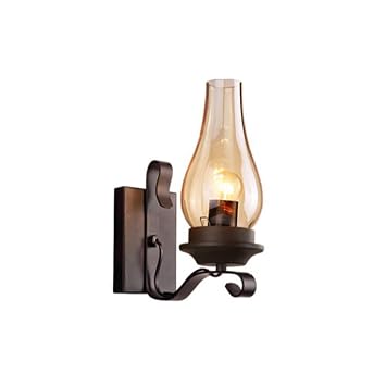 Gzedg Wandlampe Petroleumlampe Laterne Wandlampe E27 Retro