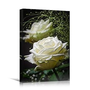 signwin Canvas Wall Art White Petal Close Up...