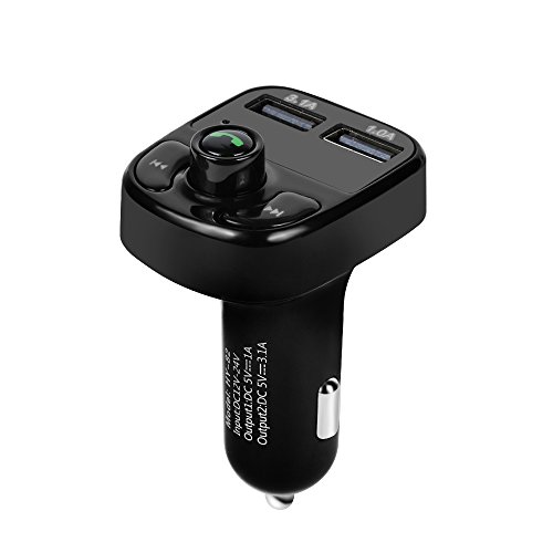 Bluetooth Car MP3 Music Player Hands-free FM Transmitter charger with Dual USB Output LED Display Car FM Transmitter,Support TF card/U disk - Thumbnail 5