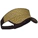 Wholesale Straw Trucker Visor (Natural/Brown) - 21861