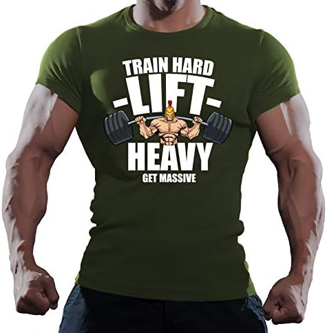 Gym T-Shirt for Men - Mens Bodybuilding, Crossfit, MMA, Workout Top - Muscle Fit T Shirt