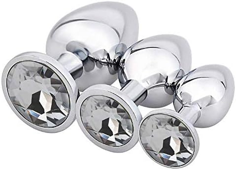 TianCF 3pcs Jeweled Beginners Plug Anales Training Sets Restraint