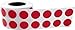 Red Color Coding Labels for Organizing Inventory 0.50 Inch Round Circle Dots 1,000 Total Adhesive Stickers On A Roll