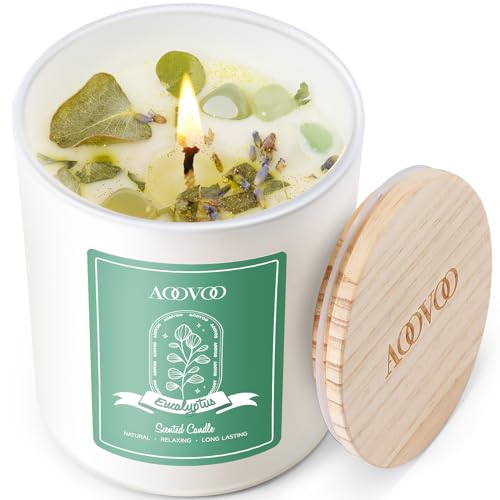 AOOVOO Eucalyptus Mint Scented Candles