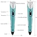 Standard 3D Printing Pen-TUBOSS 3D Doodler Pen Arts Pen Making Doodle 3D Pencil for 3D Arts & Crafts Drawing and Doodling for Kids(Blue)