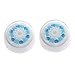 Sonifresh Replacement Facial Cleansing Brush Heads with Caps for Deep Pore Cleansing, fits Mia, Mia2, Mia3 (Aria), SMART Profile, Alpha Fit, Pro, Plus and Radiance Cleansing Systems (2 Pack)
