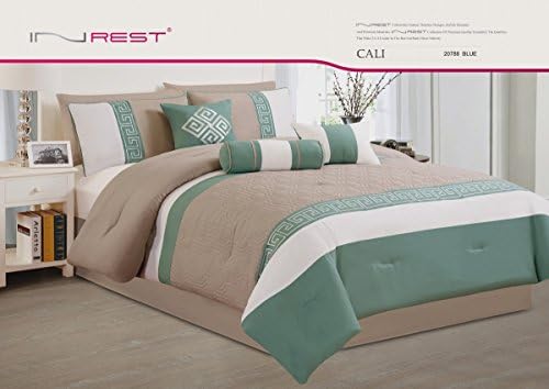 INREST Collection, Caliy Comforter Set (Q) Embroidered
