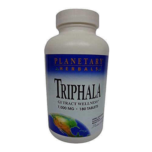 Planetary Herbals Triphala 1,000 mg 180 Tabs