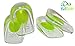 2 Pack - KidSole Shock Absorbing Lightweight Gel Heel Cups For Kid's With Sensitive Heels, Heel Spurs, Plantar Fasciitis, or Ankle Pain (Green Toddlers Size 11-2)