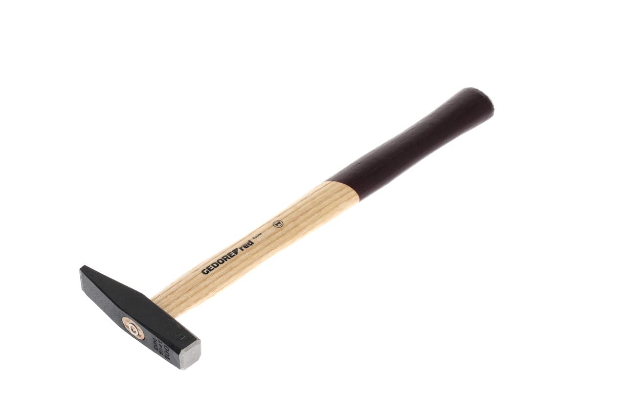 GEDORE red Engineer’s hammer with wooden handle, 100 g head weight, Hammer with ash wood handle, Tool, Forged, R92100004