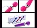 KOUDOU Rechargeable 10 Speeds Waterproof Cordless Therapeutic Wand Massager (pink)