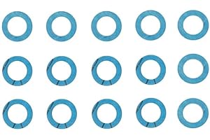 15 Pcs Lower Unit Drain Plug Seal Gasket, 3/8-16 Gearcase Lube Drain Oil Drain Screw Washer Replacement Compatible with Mercu