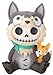 Ebros Gift Furrybones Wolfgang Figurine Hooded Skeleton Monster The Lone Wolf Collectible Sculpture Decorative