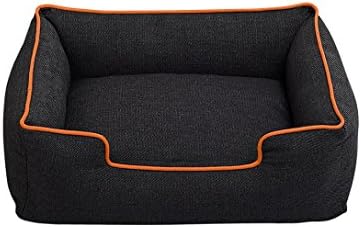 Dog House, 2017 New Hot Sale Puppy Pet Dog Cat Denim Thick Sturdy Mat Cozy Warm Bed Soft Cotten House Nest by Neartime (S, Orange)