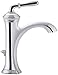 KOHLER Devonshire K-193-4-BN Single Handle Single Hole or Centerset Bathroom Faucet with Metal Drain Assembly in Brushed Nickel
