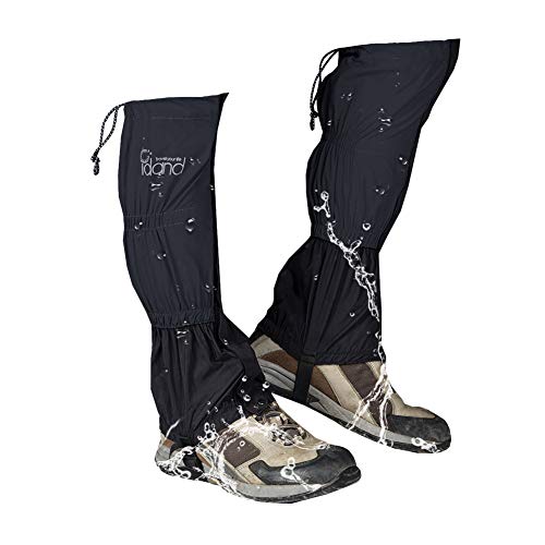 IDAND Leg Gaiters Waterproof Snow Boot Gaiters Hiking Accessories for