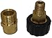 Ultimate Washer UW16-PW4DCF Pressure Washer Screw Nipple, M22 x 1/4-Inch Connectors for Hose, Gun and Spray Wands