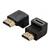 HDMI Male to Female Adapter,CableCreation 2 Pack 90 and 270 Degree Upward Angle HDMI to HDMI Converter, 4K 3D HDMI Extender for Roku,PS3,PS4,Fire Stick,Chromecast, Nintendo Switch,HDTV,Laptop,Xbox primary