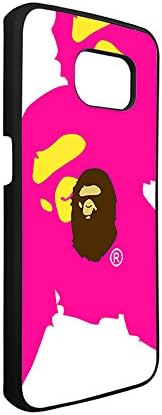 Samsung Galaxy S6 Edge Case Bape TPU Protector Phone Case, Bape Logo Galaxy S6 Edge Case for Women, Vintage Design Slim fit Case Cover