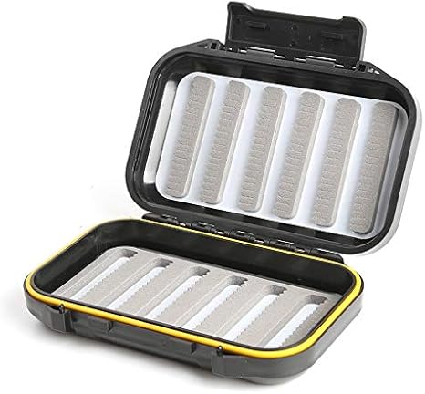 RETYLY Caja de Pesca con Mosca Prueba de gua con garre Delgada o Fácil Caja de