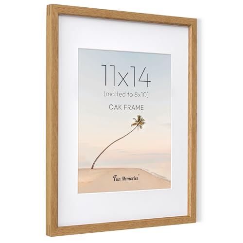11x14 Solid Oak Wood Picture Frame