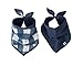 Little Unicorn Cotton Bandana Bib 2 Pack - Jack Plaid, Navy