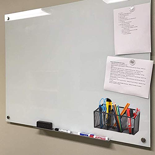 Magnetic Pencil Holder, VICNOVA Metal Magnetic Pen Holder with Extra Strong Magnets/3 Generous Compartments, Magnetic Storage Basket Organizer to Hold Whiteboard Refrigerator Locker Accessories - Thumbnail 4