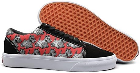 Designsonic Scottie Scottish Terrier Scotty Dog Women Skate Shoe Slip On Shoes Low Top