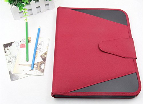 Expandable Portable Accordion File Document Folder File Organizer,UBaymax Canvas 13 Pockets File Binder A4 and Letter Size Red - Thumbnail 2