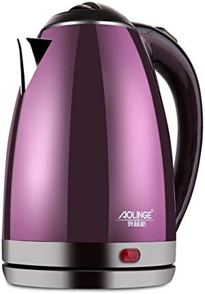 XYEQZ Electric Kettle, 304 Stainless Steel Automatic Power Off Household Mini Portable Fast Boiling Water Bottle 2L