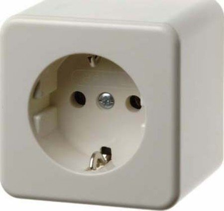 Berker Schuko socket ws/gl 470040 AP surface-mounted socket 4011334187646