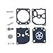 Hipa Carburetor Rebuild Kit RB-129 Assembly for Poulan Pro PP3516 PP3516AVX PP3816 PP3816AV PP4018 PP4218 PP4218AV PP4218AVHD PP4218AVL PP4218AVX PPB3416 PPB4018 PPB4218 SM4218AV Gas Saw primary