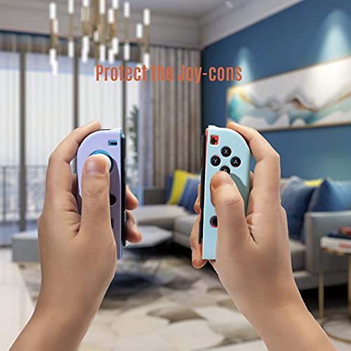 Teyomi Case for Nintendo Switch with 2 Pcs Thumb Grips