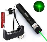 Green Lazer Pointer High Power Pen 532nm Pet Toy Visible Beam with Charger and Battery