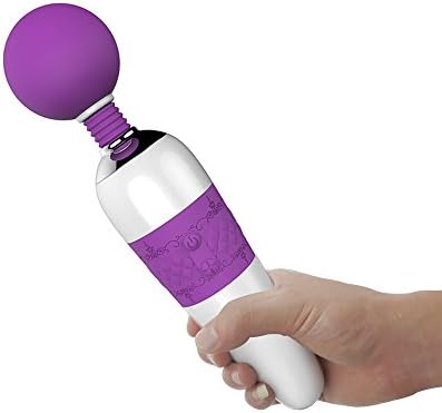 Cordless Handheld Electric Massager Strongest Therapuetic Vibrating Power Deep Tissue Percusion Massage Perfect for Foot, Legs, Neck, Back, Shoulders 9X Multi-Speed (Purple)