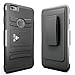 iPhone 6s Case, CellBee [Rigid Metal] Dual Layer Heavy Duty Holster (Built-in Credit Card Slot Clip) Case with Kickstand and Locking Belt Swivel Clip for iPhone 6 6s