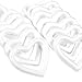White Foam Hearts for DIY Crafts Supplies, Valentine's Décor (5.2 x 5 in, 24 Pack)